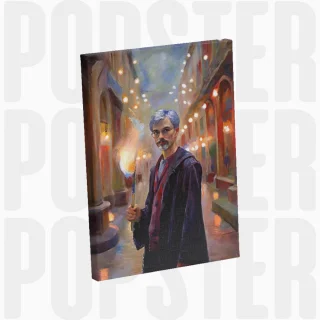 painting Le sorcier aux mille lumières